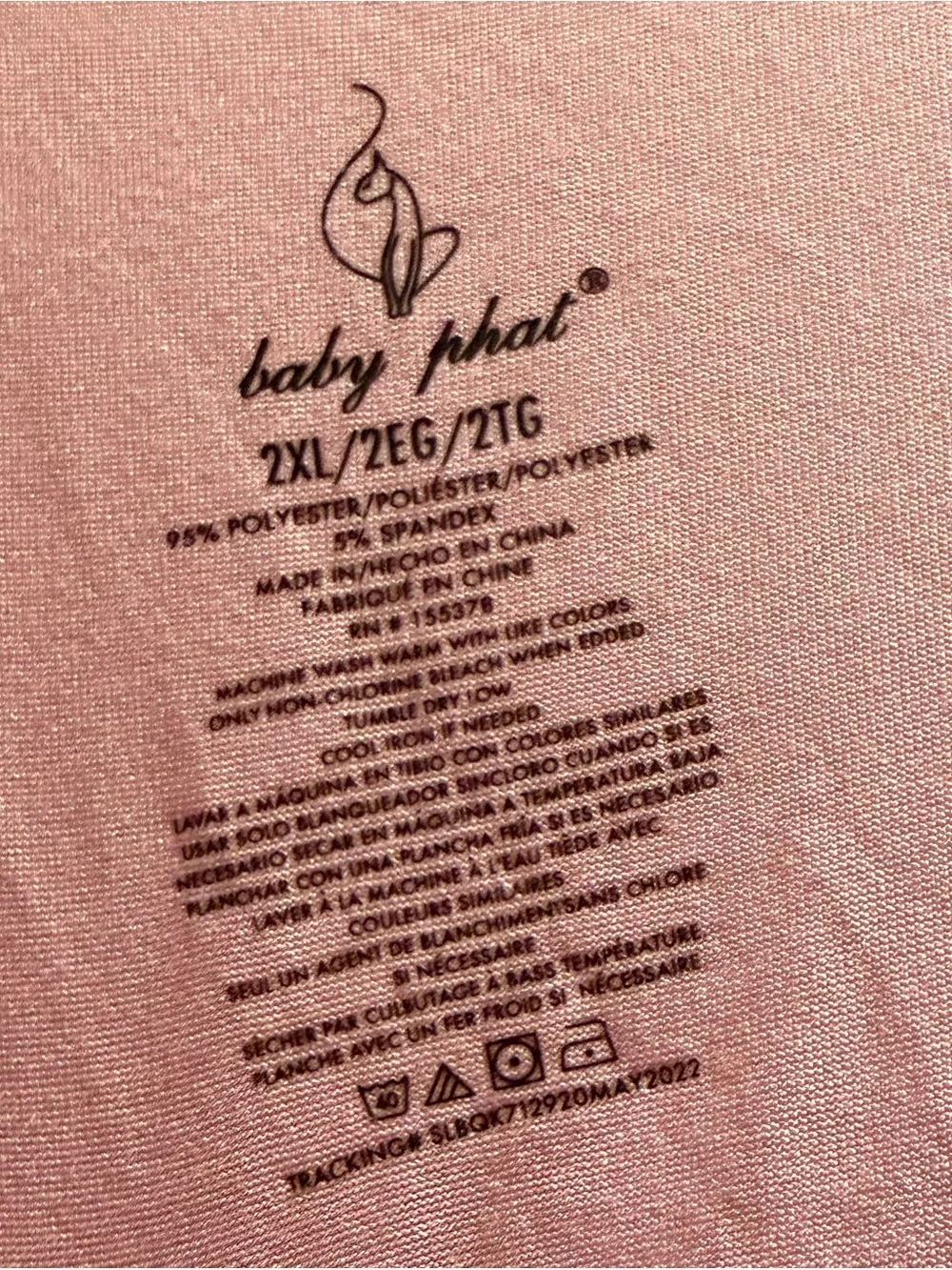 Baby Phat Pink 2-Piece Women's Pajama Set
